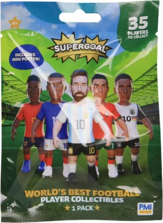 SUPERGOAL Figurka sběratelská fotbalista set s plakátem s překvapením SUPERGOAL Figurka sběratelská fotbalista set s plakátem s překvapením