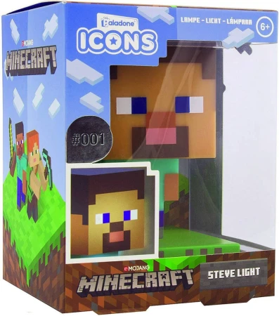 Světlo Icon Light Steve (Minecraft) dětská noční lampička na baterie