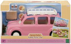 Sylvanian Families Auto Van růžové s nosičem herní set s doplňky plast