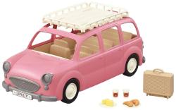 Sylvanian Families Auto Van růžové s nosičem herní set s doplňky plast