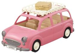 Sylvanian Families Auto Van růžové s nosičem herní set s doplňky plast