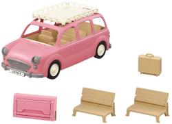 Sylvanian Families Auto Van růžové s nosičem herní set s doplňky plast