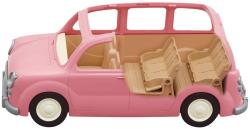 Sylvanian Families Auto Van růžové s nosičem herní set s doplňky plast