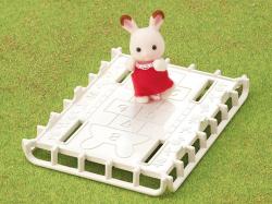 Sylvanian Families Auto Van růžové s nosičem herní set s doplňky plast