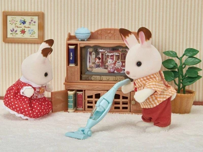Sylvanian Families automatická pračka + vysavač s doplňky k herním sadám