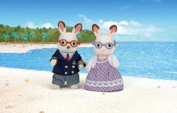 Sylvanian Families Chocolate králíci babička a dědeček set 2 figurky v krabici