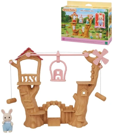 Sylvanian Families dětské lanový park s figurkou králíka doplněk k herním sadám Sylvanian Families dětské lanový park s figurkou králíka doplněk k herním sadám