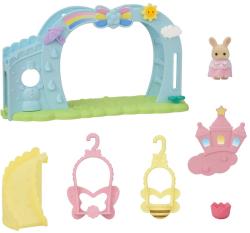 Sylvanian Families duhové houpačky set s figurkou králíka doplněk k herním sadám