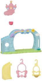 Sylvanian Families duhové houpačky set s figurkou králíka doplněk k herním sadám