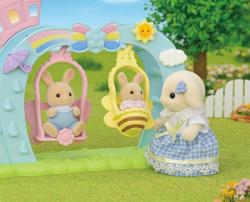 Sylvanian Families duhové houpačky set s figurkou králíka doplněk k herním sadám