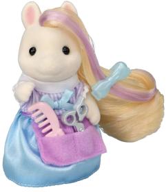 Sylvanian Families Kadeřnictví herní set poník Serafina s vlasy a doplňky