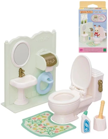 Sylvanian Families koupelnový set s WC doplněk k herním sadám Sylvanian Families koupelnový set s WC doplněk k herním sadám