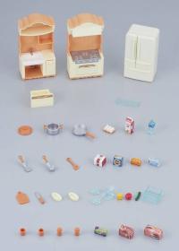 Sylvanian Families kuchyňská linka s ledničkou nábytek doplněk k herním sadám
