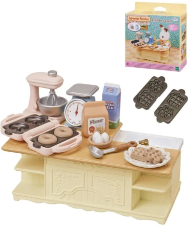 Sylvanian Families kuchyňský ostrov s doplňky nábytek doplněk k herním sadám Sylvanian Families kuchyňský ostrov s doplňky nábytek doplněk k herním sadám