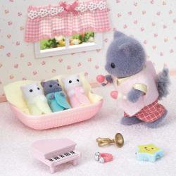 Sylvanian Families Perské kočky trojčata v košíku set 3 figurky v krabici