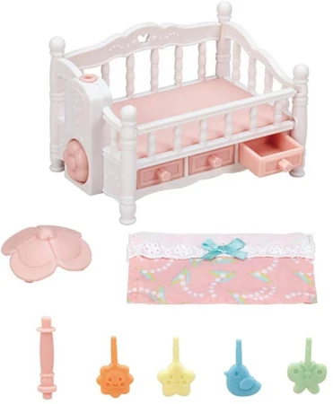 Sylvanian Families postýlka s kolotočem pro trojčata nábytek doplněk k herním sadám