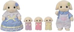 Sylvanian Families rodina Flora králíci s trojčaty set 5 figurek králičí rodinka