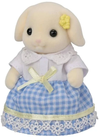 Sylvanian Families rodina Flora králíci s trojčaty set 5 figurek králičí rodinka