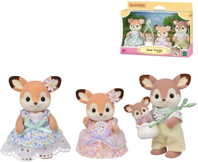 Sylvanian Families Rodina jelienkov set 4 figúrky doplnok k hracím setom Sylvanian Families Rodina jelienkov set 4 figúrky doplnok k hracím setom