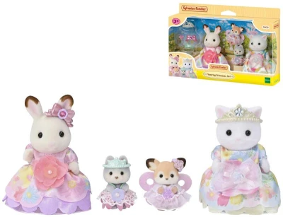 Sylvanian Families Rodina kvetinovej princeznej set 4 figúrky s doplnkami Sylvanian Families Rodina kvetinovej princeznej set 4 figúrky s doplnkami