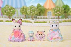 Sylvanian Families Rodina květinové princezny set 4 figurky s doplňky