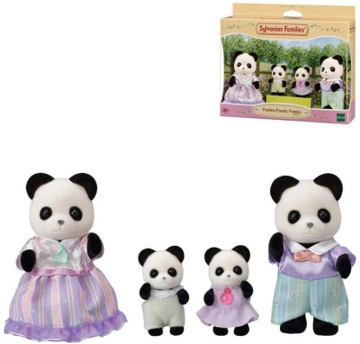 Sylvanian Families rodina pandy set 4 figúrky pandia rodinka v krabici Sylvanian Families rodina pandy set 4 figúrky pandia rodinka v krabici