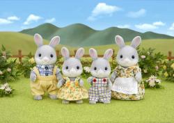 Sylvanian Families rodina šedých králíků set 4 figurky v krabici