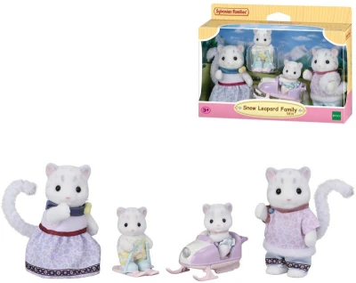 Sylvanian Families Rodina snežných levhartov set 4 figúrky v krabici Sylvanian Families Rodina snežných levhartov set 4 figúrky v krabici
