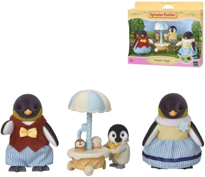 Sylvanian Families Rodina tučniakov set 3 figúrky s doplnkami v krabici Sylvanian Families Rodina tučniakov set 3 figúrky s doplnkami v krabici