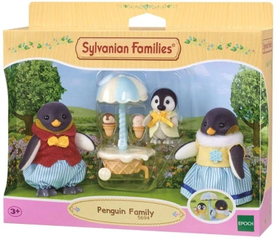 Sylvanian Families Rodina tučnáků set 3 figurky s doplňky v krabici