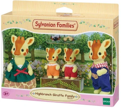 Sylvanian Families rodina žiraf set 4 figurky žirafí rodinka v krabici