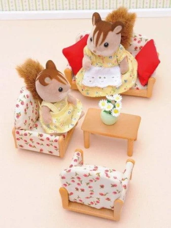 Sylvanian Families sedačka + stoleček nábytek doplněk k herním sadám