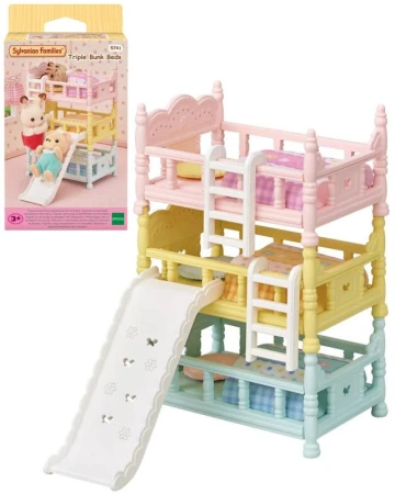 Sylvanian Families trojposchodová posteľ s klzákom nábytok doplnok k herným sadám Sylvanian Families trojposchodová posteľ s klzákom nábytok doplnok k herným sadám