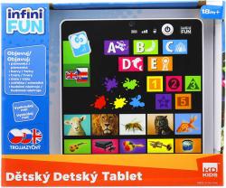 Tablet baby dětský naučný interaktivní trojjazyčný CZ na baterie Zvuk