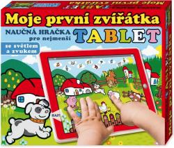 Tablet naučný interaktivní Moje první zvířátka 24x19cm na baterie Světlo Zvuk