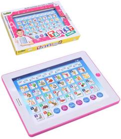 Tablet Wiky dětský maxi růžový naučný na baterie CZ AJ Zvuk plast Tablet Wiky dětský maxi růžový naučný na baterie CZ AJ Zvuk plast