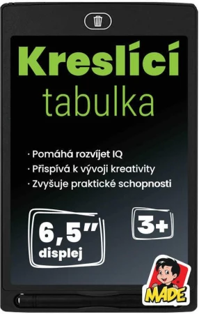 Tabulka tablet kreslící magická 18x12cm set s perem na baterie v krabici