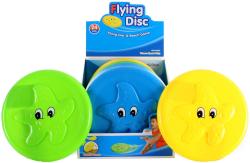 Talíř létající 23cm disk házecí frisbee hvězda 3 barvy plast