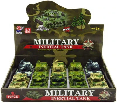 Tank 11cm na zotrvačník 2 druhy 3 farby plast