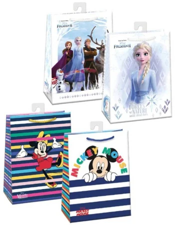 Argus Taška dárková Frozen 2 / Minnie / Mickey Mouse 23x32cm papírová 4 druhy Argus Taška dárková Frozen 2 / Minnie / Mickey Mouse 23x32cm papírová 4 druhy