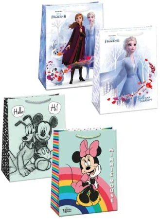 Argus Taška dárková Frozen 2 / Minnie / Mickey Mouse 29x38cm papírová 4 druhy Argus Taška dárková Frozen 2 / Minnie / Mickey Mouse 29x38cm papírová 4 druhy