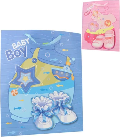 Taška dětská dárková velká 43x55cm baby motiv 2 druhy Taška dětská dárková velká 43x55cm baby motiv 2 druhy