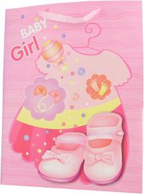 Taška dětská dárková velká 43x55cm baby motiv 2 druhy