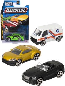 Teamsterz autíčko Street Machine 18 druhů na kartě kov Teamsterz autíčko Street Machine 18 druhů na kartě kov