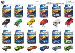 Teamsterz autíčko Street Machine 18 druhů na kartě kov