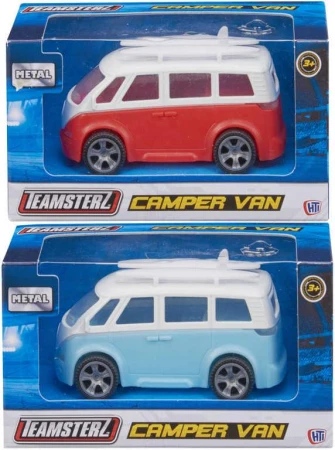 Teamsterz auto Camper Van kovové 3 barvy v krabičce