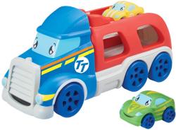 Teamsterz Auto Tiny transportér set se 2 soft baby autíčky s očima plast
