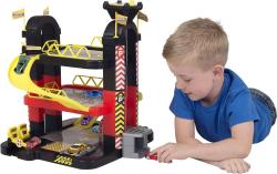 Teamsterz garáž dvoupatrová s výtahem herní set s 5 autíčky kov/plast