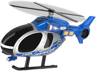 Teamsterz helikoptéra policejní s efekty na baterie Světlo Zvuk plast Teamsterz helikoptéra policejní s efekty na baterie Světlo Zvuk plast