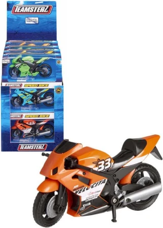 Teamsterz motocykl kovový v krabici 6 barev Teamsterz motocykl kovový v krabici 6 barev